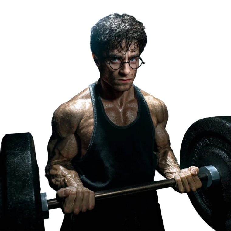 Muscular Harry Potter Vinyl Car Decal Sticker – Waterproof & UV-Resistant 8"