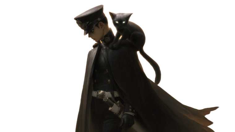 Mysterious Military Man Vinyl Car Decal Sticker – Waterproof & UV-Resistant 8"