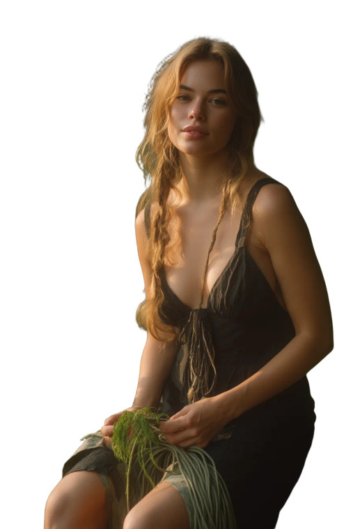 Ethereal Blonde Portrait V2 Vinyl Car Decal Sticker – Waterproof & UV-Resistant 8"