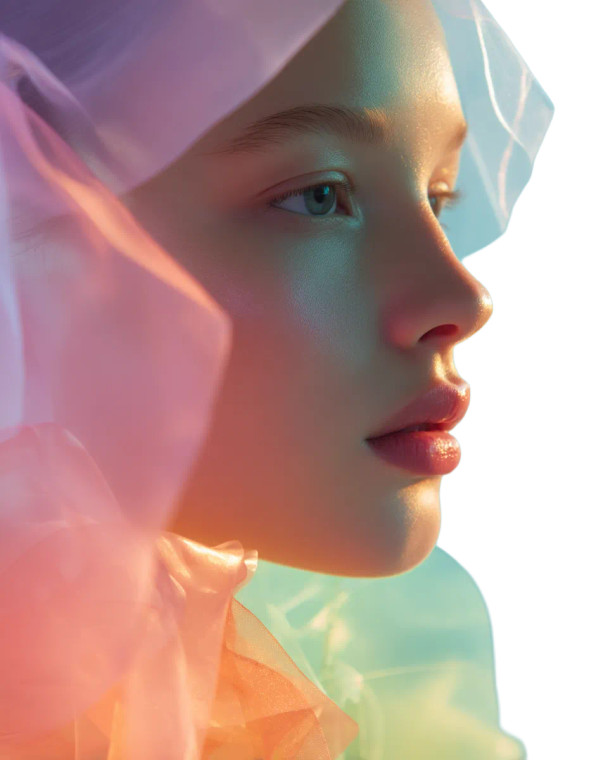 Futuristic Skincare Ad Vinyl Car Decal Sticker – Waterproof & UV-Resistant 8"