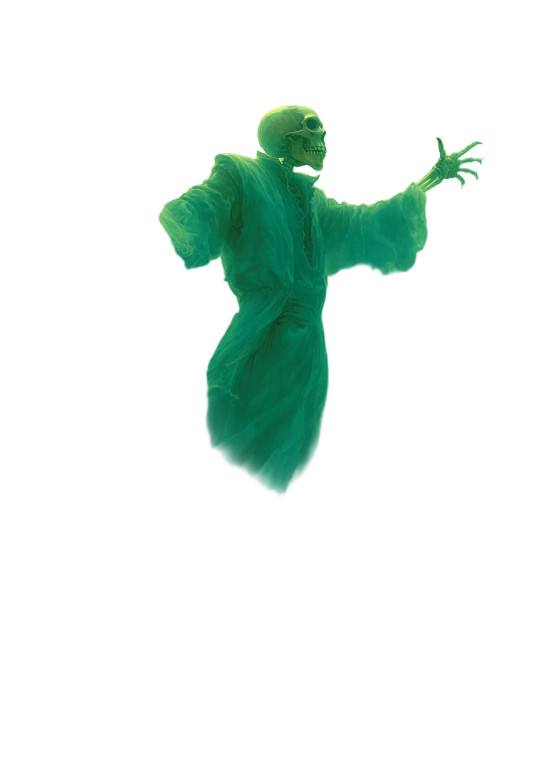 Haunting Skeleton Ghost Vinyl Car Decal Sticker – Waterproof & UV-Resistant 8"