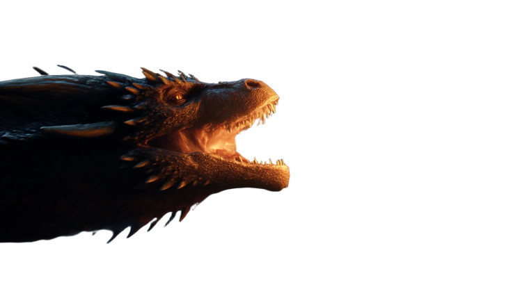 Sky Dragon Fire Vinyl Car Decal Sticker – Waterproof & UV-Resistant 8"