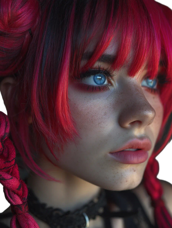 Stunning Demon Girl V2 Vinyl Car Decal Sticker – Waterproof & UV-Resistant 8"