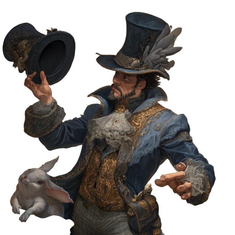 Royal Magician Trick Vinyl Car Decal Sticker – Waterproof & UV-Resistant 8"