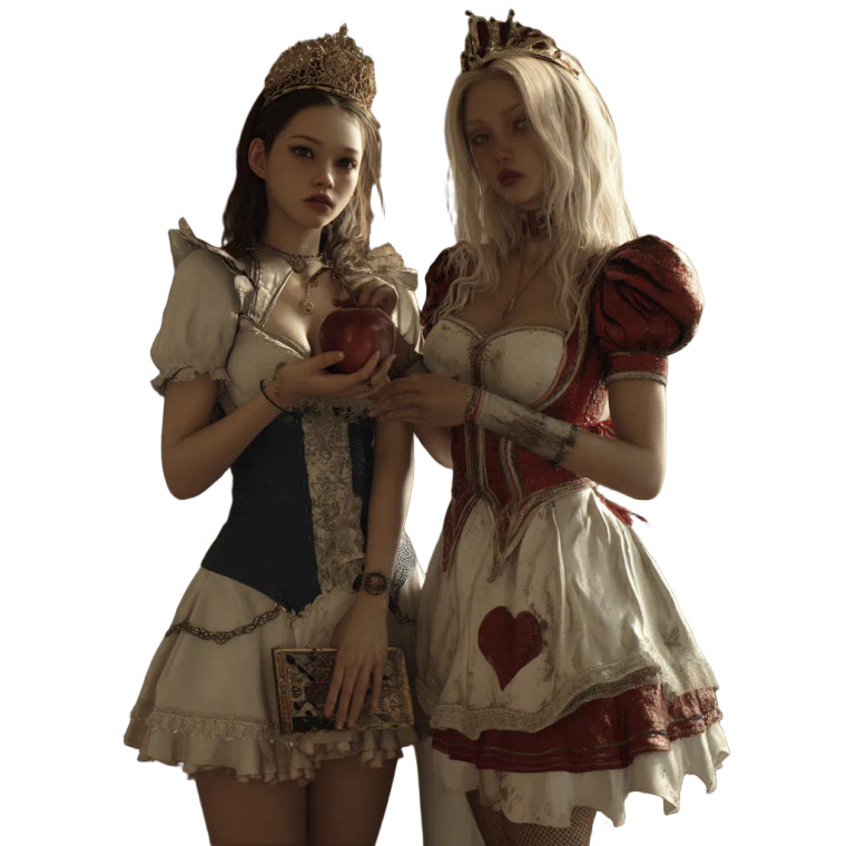 Alice And Queens Vinyl Car Decal Sticker – Waterproof & UV-Resistant 8"