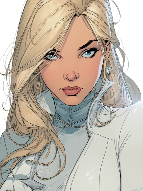 Emma Frost Comic Vinyl Car Decal Sticker – Waterproof & UV-Resistant 8"