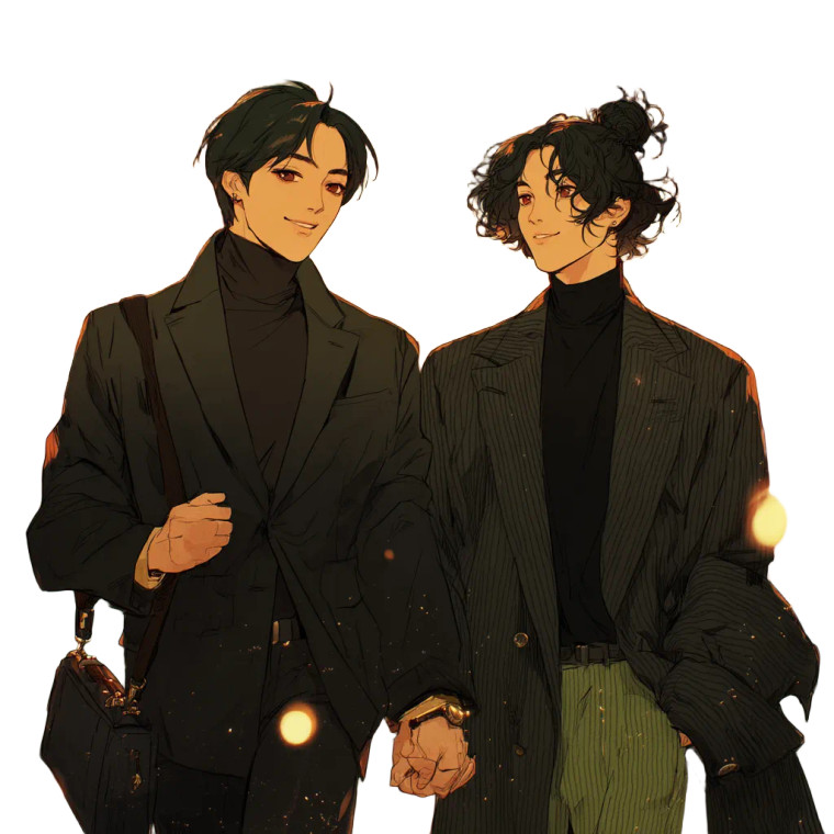 Starry-Eyed Lovers Vinyl Car Decal Sticker – Waterproof & UV-Resistant 8"