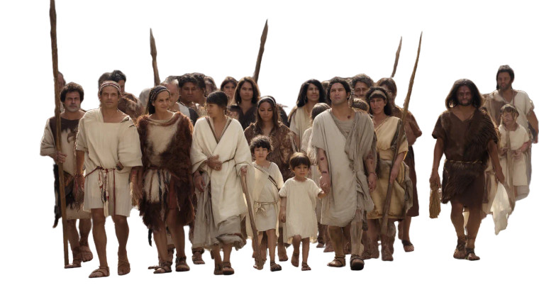 Neolithic Procession Vinyl Car Decal Sticker – Waterproof & UV-Resistant 8"