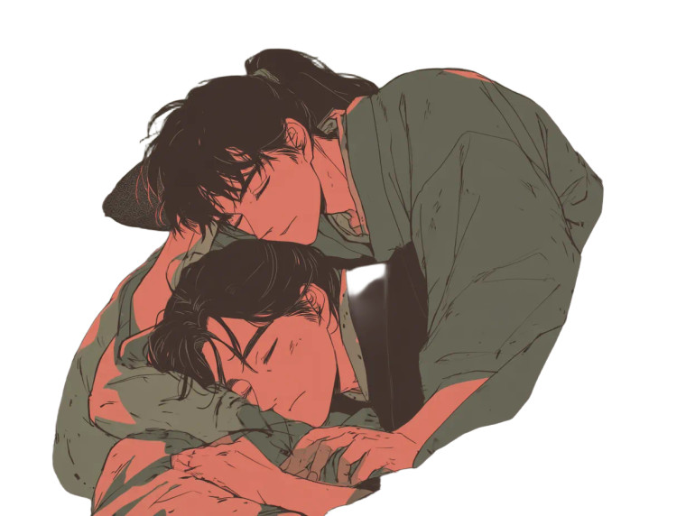 Moonlit Embrace V2 Vinyl Car Decal Sticker – Waterproof & UV-Resistant 8"