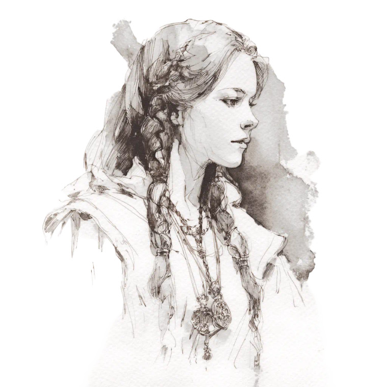 Viking Warrior Woman V4 Vinyl Car Decal Sticker – Waterproof & UV-Resistant 8"