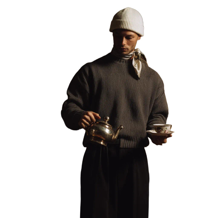 Vintage Tea Elegance Vinyl Car Decal Sticker – Waterproof & UV-Resistant 8"