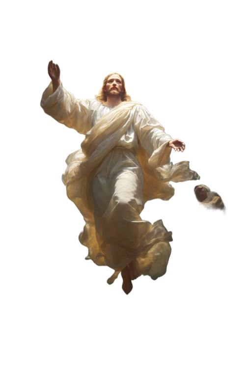 Jesus Ascending Vinyl Car Decal Sticker – Waterproof & UV-Resistant 8"