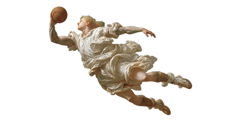 Divine Dunk Renaissance Vinyl Car Decal Sticker – Waterproof & UV-Resistant 8"