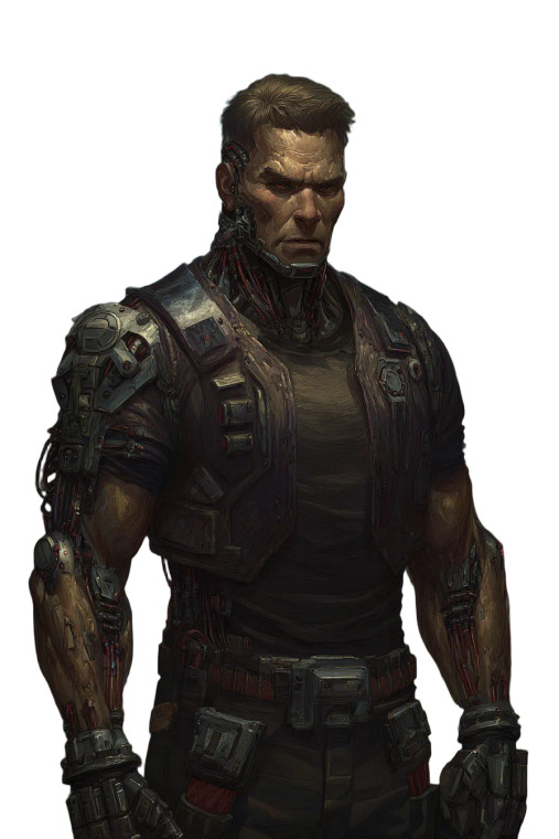 Cybernetic Militia Soldier Vinyl Car Decal Sticker – Waterproof & UV-Resistant 8"