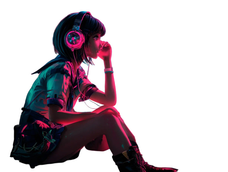 Lofi Girl At Window Vinyl Car Decal Sticker – Waterproof & UV-Resistant 8"