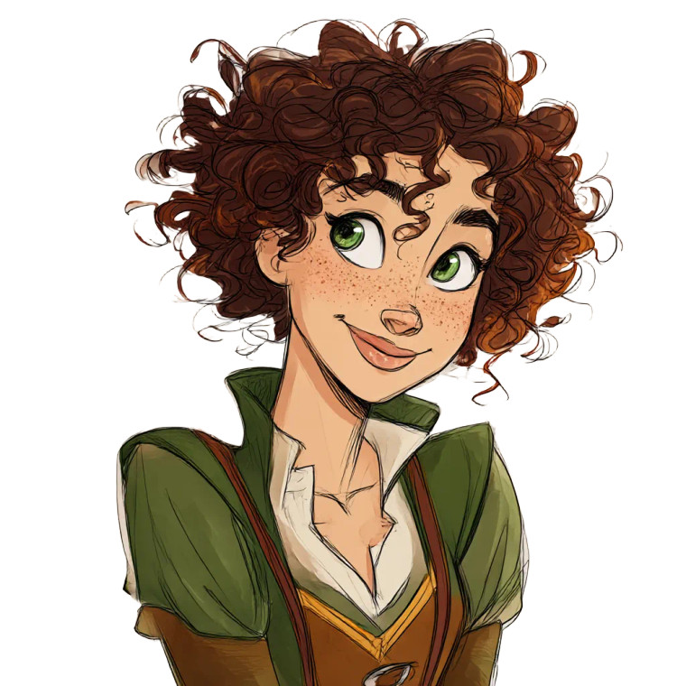 Fantasy Young Woman V3 Vinyl Car Decal Sticker – Waterproof & UV-Resistant 8"