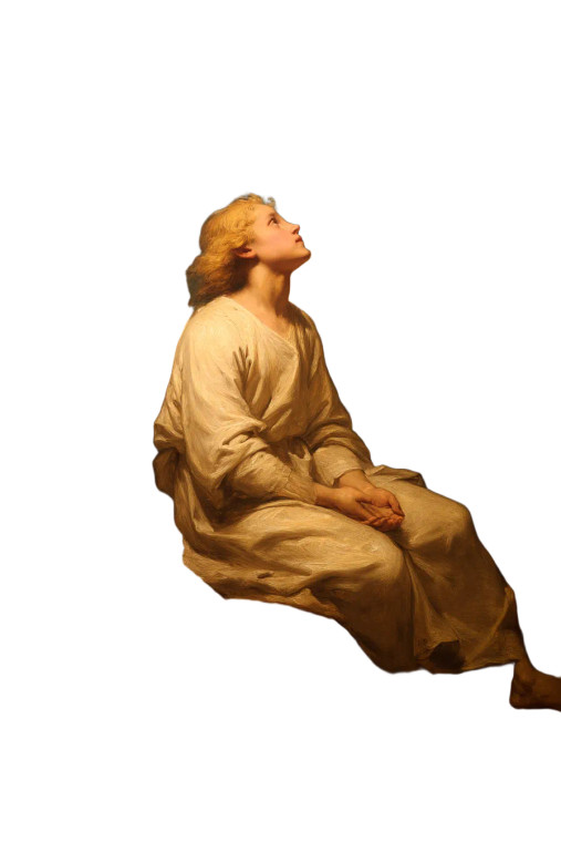 Angelic Figure Vinyl Car Decal Sticker – Waterproof & UV-Resistant 8"