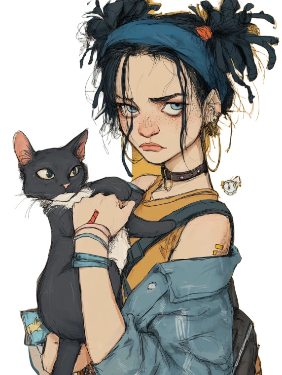 Fun Day Cat Vinyl Car Decal Sticker – Waterproof & UV-Resistant 8"