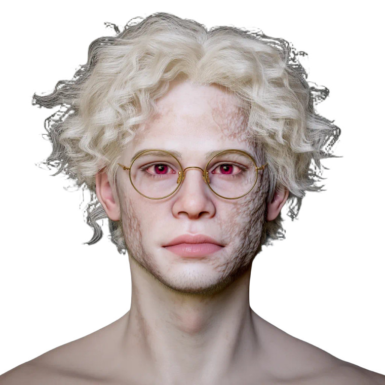 Albino Pretty Man Vinyl Car Decal Sticker – Waterproof & UV-Resistant 8"