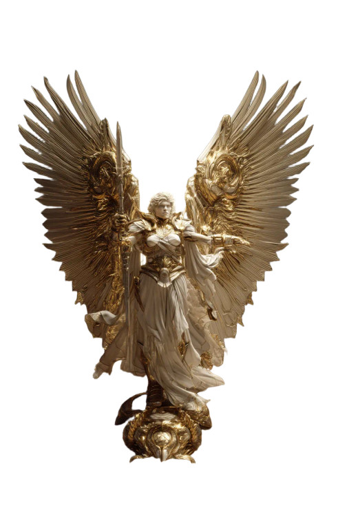 Celestial Arch-Angel Vinyl Car Decal Sticker – Waterproof & UV-Resistant 8"