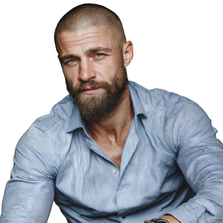 Male Model Portrait V3 Vinyl Car Decal Sticker – Waterproof & UV-Resistant 8"