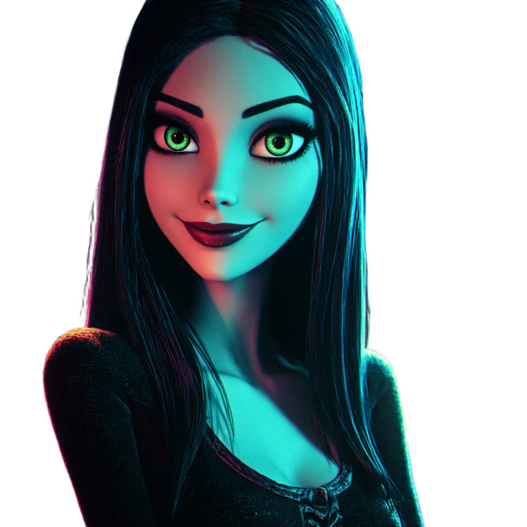 Gothic Beauty Portrait V5 Vinyl Car Decal Sticker – Waterproof & UV-Resistant 8"