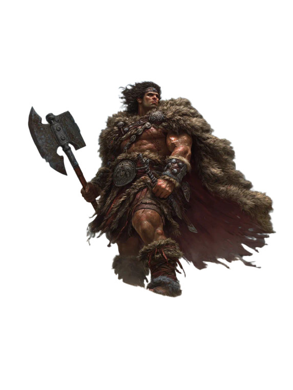 Barbarian On Cliff Vinyl Car Decal Sticker – Waterproof & UV-Resistant 8"