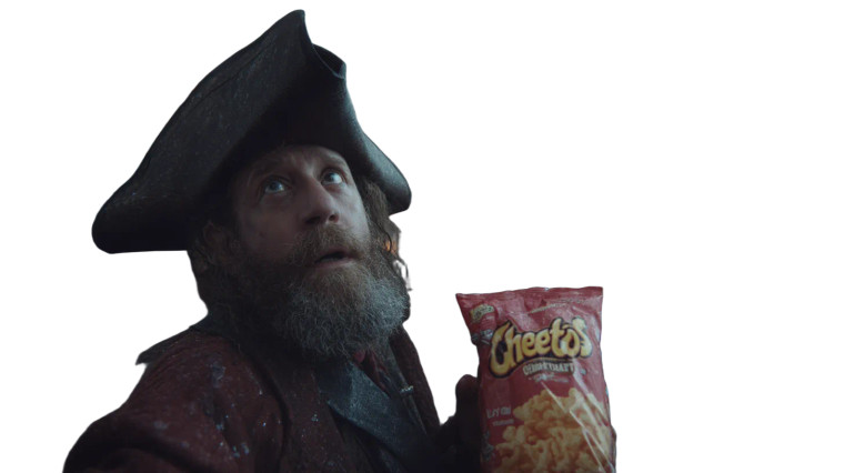 Pirate With Cheetos Vinyl Car Decal Sticker – Waterproof & UV-Resistant 8"