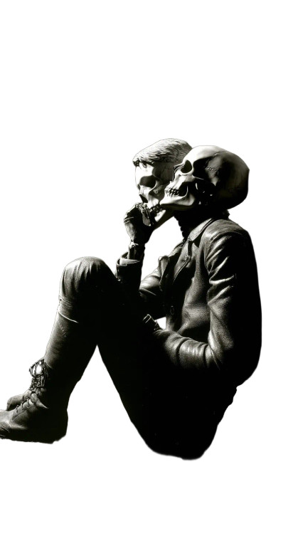 Post-Apocalyptic Remains Vinyl Car Decal Sticker – Waterproof & UV-Resistant 8"