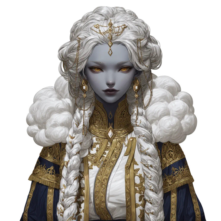 Cloud Giant Lady Vinyl Car Decal Sticker – Waterproof & UV-Resistant 8"