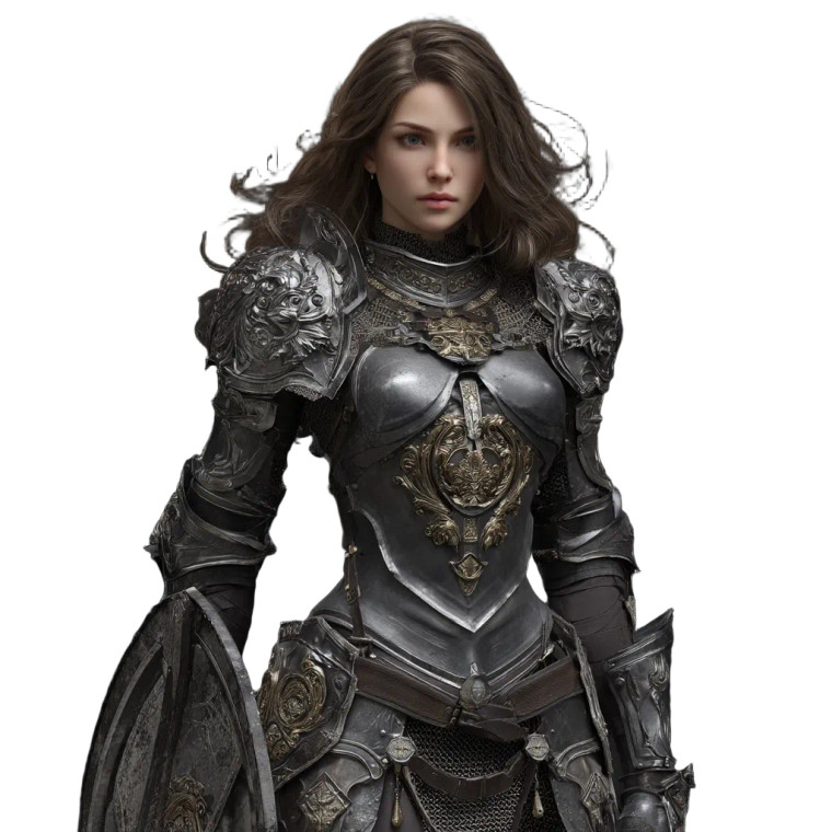 Female Knight V13 Vinyl Car Decal Sticker – Waterproof & UV-Resistant 8"