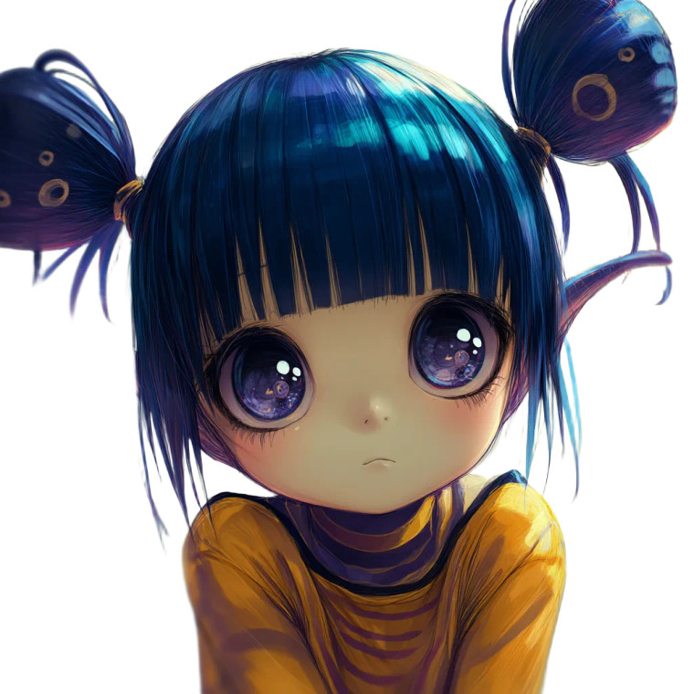 Cute Alien Girl Vinyl Car Decal Sticker – Waterproof & UV-Resistant 8"