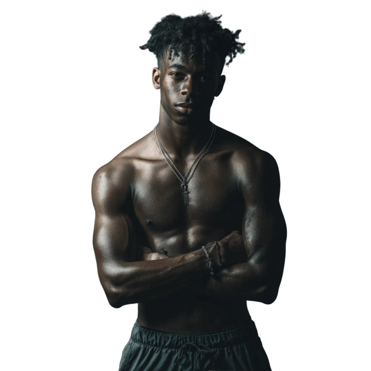 Young Athletic Man V2 Vinyl Car Decal Sticker – Waterproof & UV-Resistant 8"