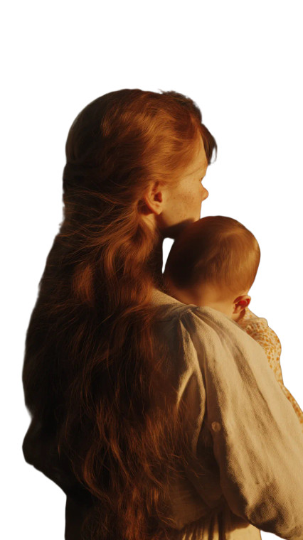 Mother And Child V2 Vinyl Car Decal Sticker – Waterproof & UV-Resistant 8"