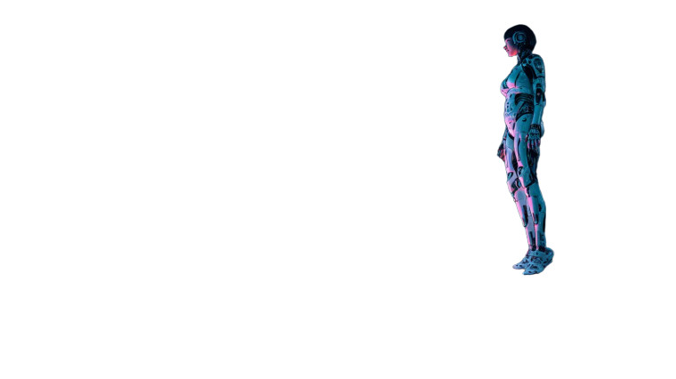 Cyborg Woman Tokyo Vinyl Car Decal Sticker – Waterproof & UV-Resistant 8"