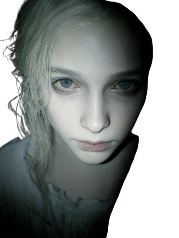 Ghostly Blonde Girl Vinyl Car Decal Sticker – Waterproof & UV-Resistant 8"