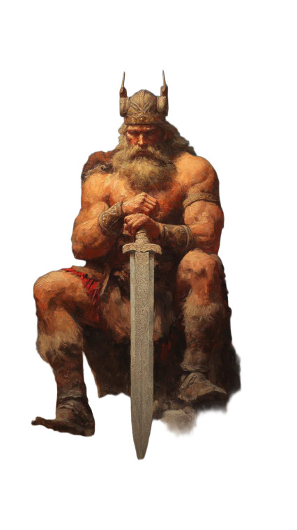 Viking King V2 Vinyl Car Decal Sticker – Waterproof & UV-Resistant 8"