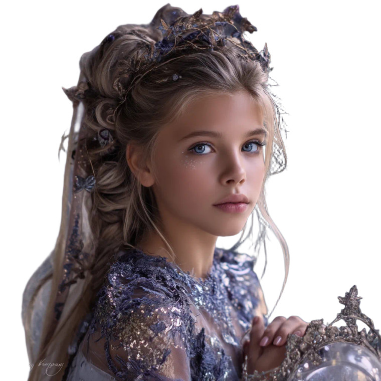 Cosmic Mosaic Girl Vinyl Car Decal Sticker – Waterproof & UV-Resistant 8"