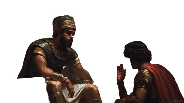 Assyrian King'S Audience Vinyl Car Decal Sticker – Waterproof & UV-Resistant 8"