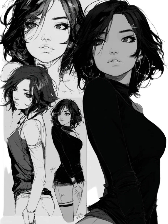 Emo Character Design Vinyl Car Decal Sticker – Waterproof & UV-Resistant 8"