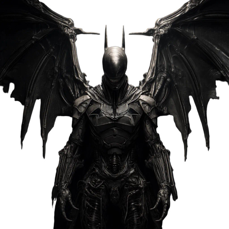 Giger'S Winged Batman Vinyl Car Decal Sticker – Waterproof & UV-Resistant 8"