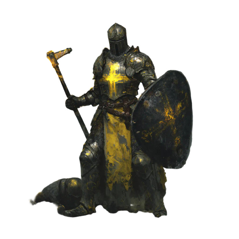 Sacred Knight Vinyl Car Decal Sticker – Waterproof & UV-Resistant 8"
