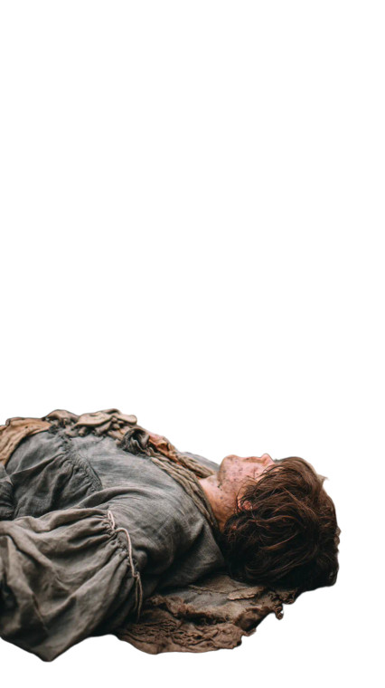 Wounded Medieval Crewman Vinyl Car Decal Sticker – Waterproof & UV-Resistant 8"