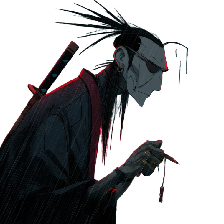 Cyberpunk Vampire Miyazaki Vinyl Car Decal Sticker – Waterproof & UV-Resistant 8"