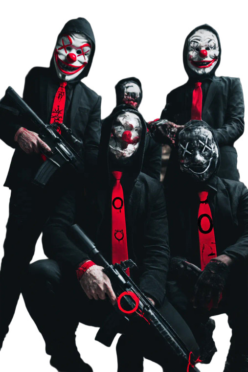 Pirates In Clown Masks Vinyl Car Decal Sticker – Waterproof & UV-Resistant 8"