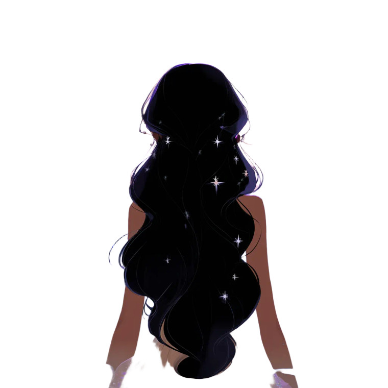 Magical Moonlit Girl Vinyl Car Decal Sticker – Waterproof & UV-Resistant 8"