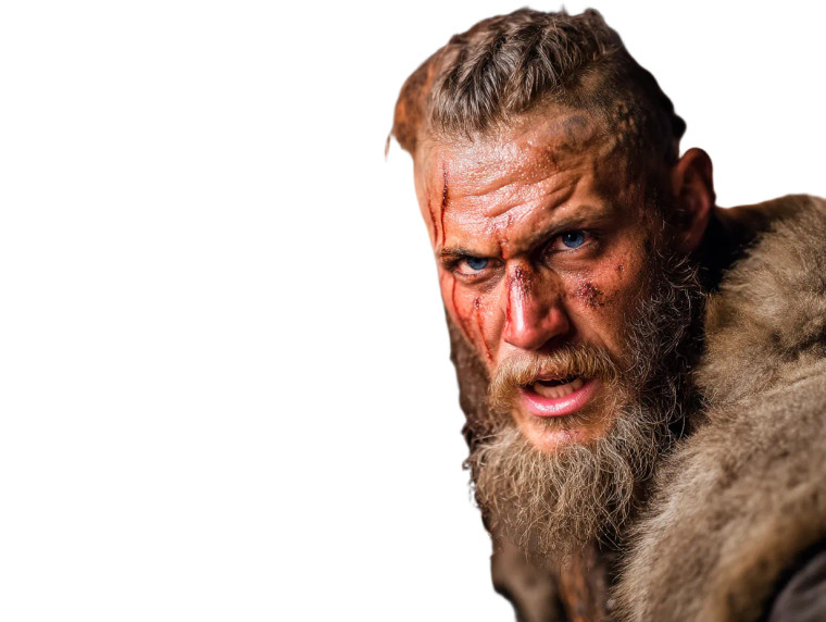 Raging Viking Warrior Vinyl Car Decal Sticker – Waterproof & UV-Resistant 8"