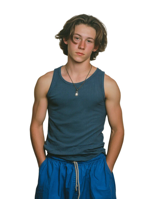 Young Man Portrait V6 Vinyl Car Decal Sticker – Waterproof & UV-Resistant 8"