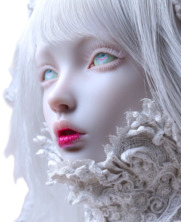 Elegant Fantasy Mannequin Vinyl Car Decal Sticker – Waterproof & UV-Resistant 8"