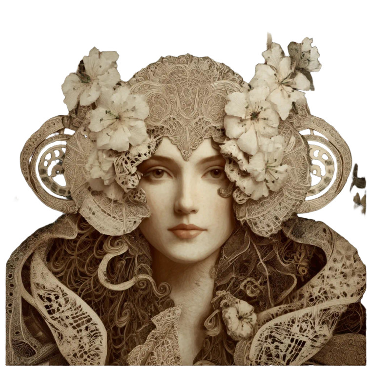 Art Nouveau Goddess V2 Vinyl Car Decal Sticker – Waterproof & UV-Resistant 8"